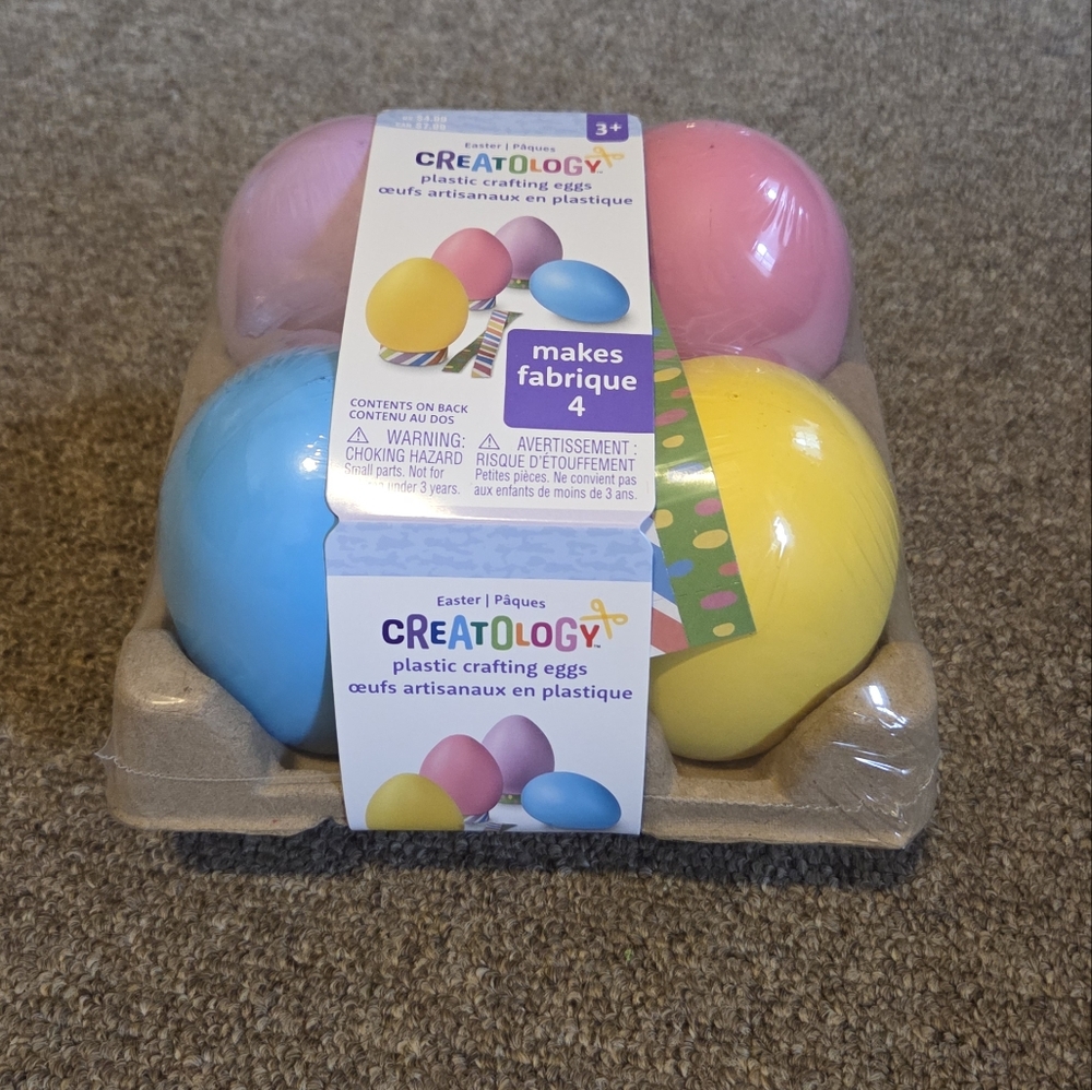 🎉5/$10 Colorful Plastic Crafting Eggs Set